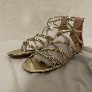 Gold metallic sandals NWT size 10.5